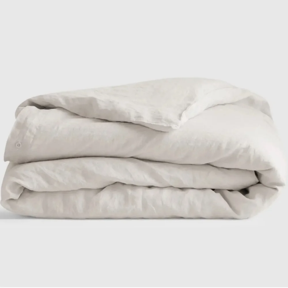 Linen Duvet Cover in Natural White - Premium Home Bedding
